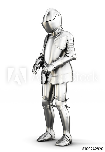 346x500 Suit Of Armor For All Body Isolated On White Background Metal