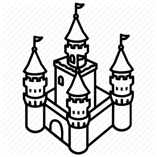 512x512 Fortress Drawing Medieval Castle Transparent Png Clipart Free