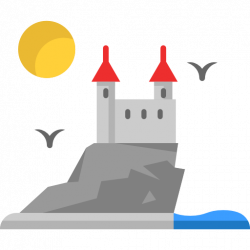 250x250 Fortress Drawing Landscape, Picture