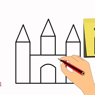 336x336 How To Draw A Medieval Castle Easy Cartoon An The Way I Fertility