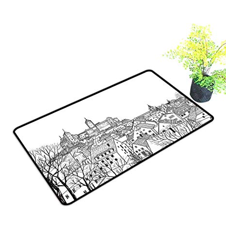 466x466 Gmnalahome Extra Thick Door Mat Aerial View