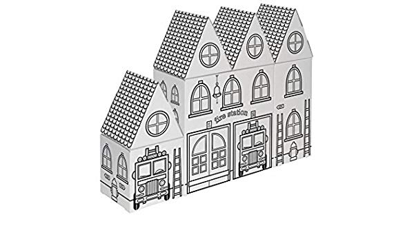600x350 Joypac Creative Crafts City Blocks Fire Station Hospital Amazon