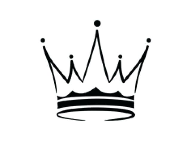 640x480 Simple Crown Crown Simple Icon On White Background Vector Image