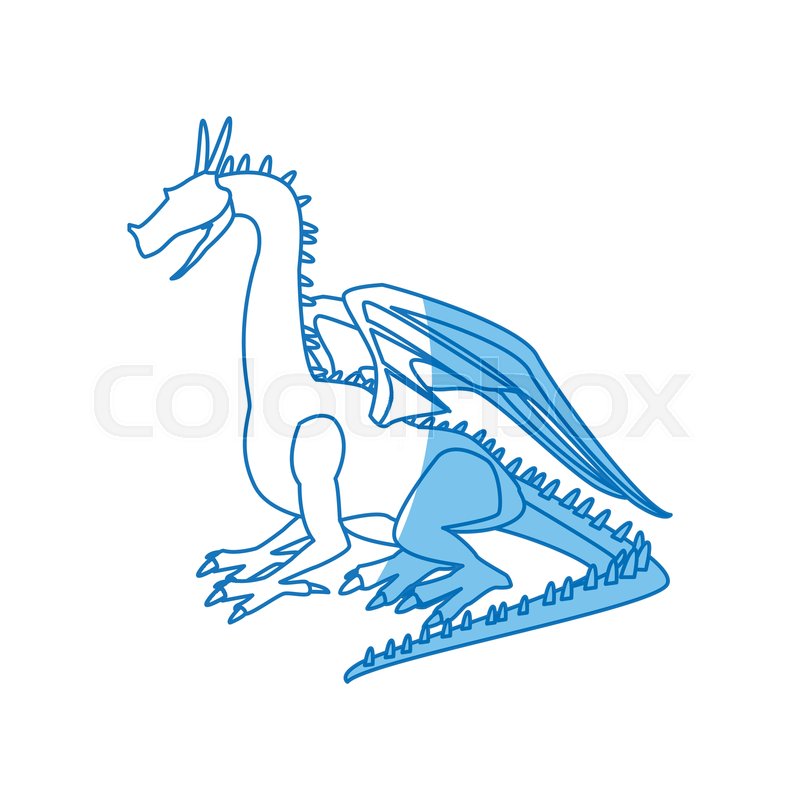 800x800 Dragon Beast Mythology Fantasy Monster Stock Vector Colourbox