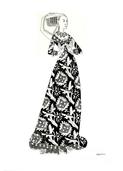 504x700 Medieval Lady Fine Art Print