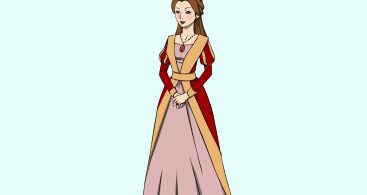 367x195 Medieval Queen Drawing Vector Archives