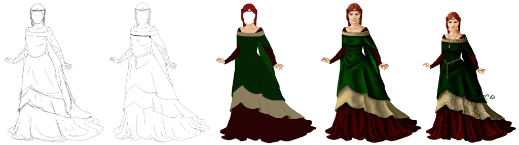 1024x287 Medieval Tenue Drawing