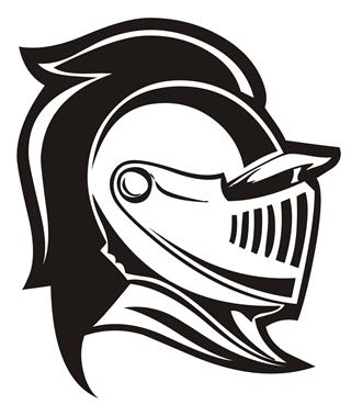 320x379 Knight Helmet Decal Sticker