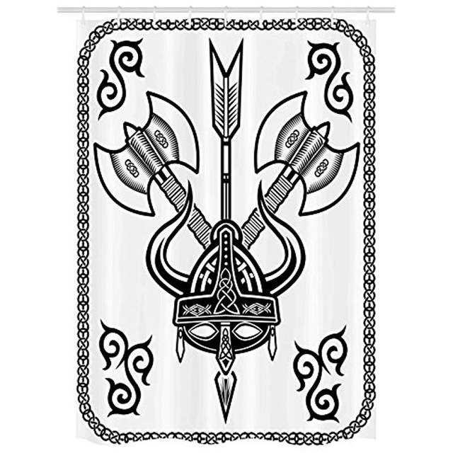 640x640 Vixm Viking Stall Shower Curtain