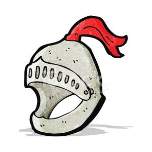 300x300 Cartoon Medieval Helmet Stock Vectors