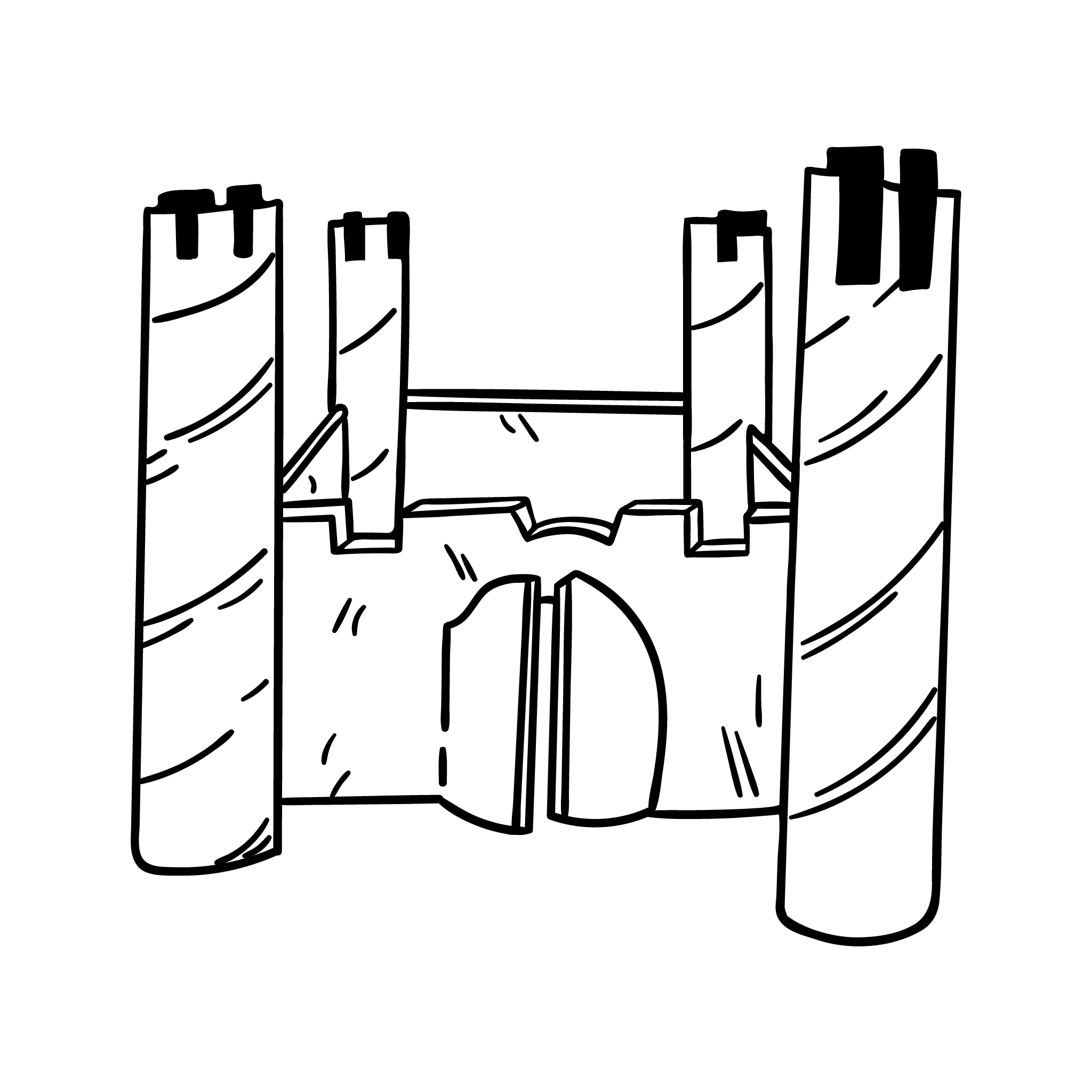 2048x2048 Collection Of Free Door Drawing Medieval Castle Download On Ui Ex