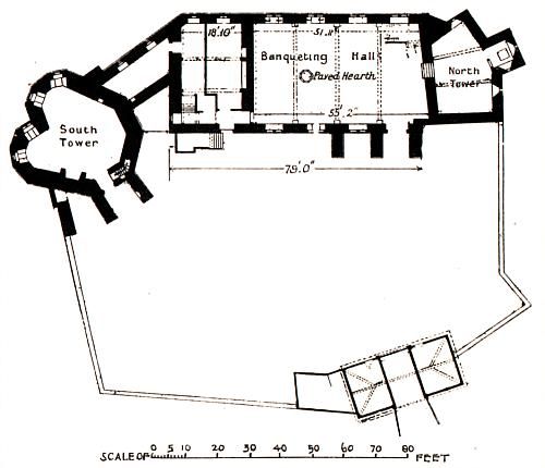 500x430 Stokesay Castle Plan
