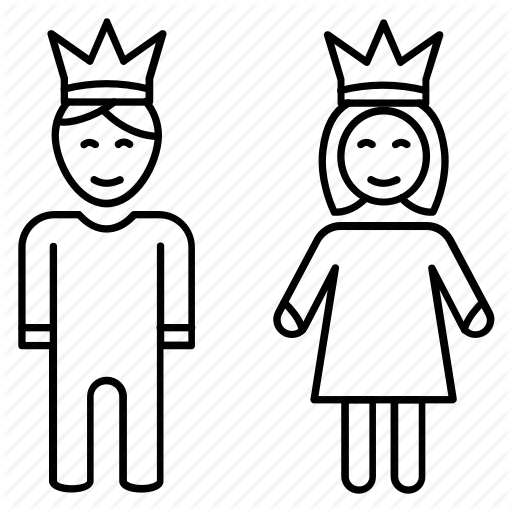 512x512 Huge Collection Of 'king And Queen Drawing' Download More Than