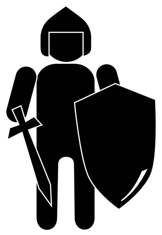 516x750 Knight Middle Ages Silhouette Shield Drawing Cc0