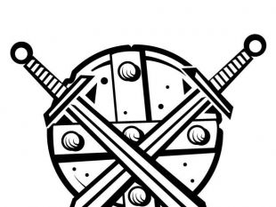 310x233 Medieval Shield Free Vector Free Vectors Ui Download
