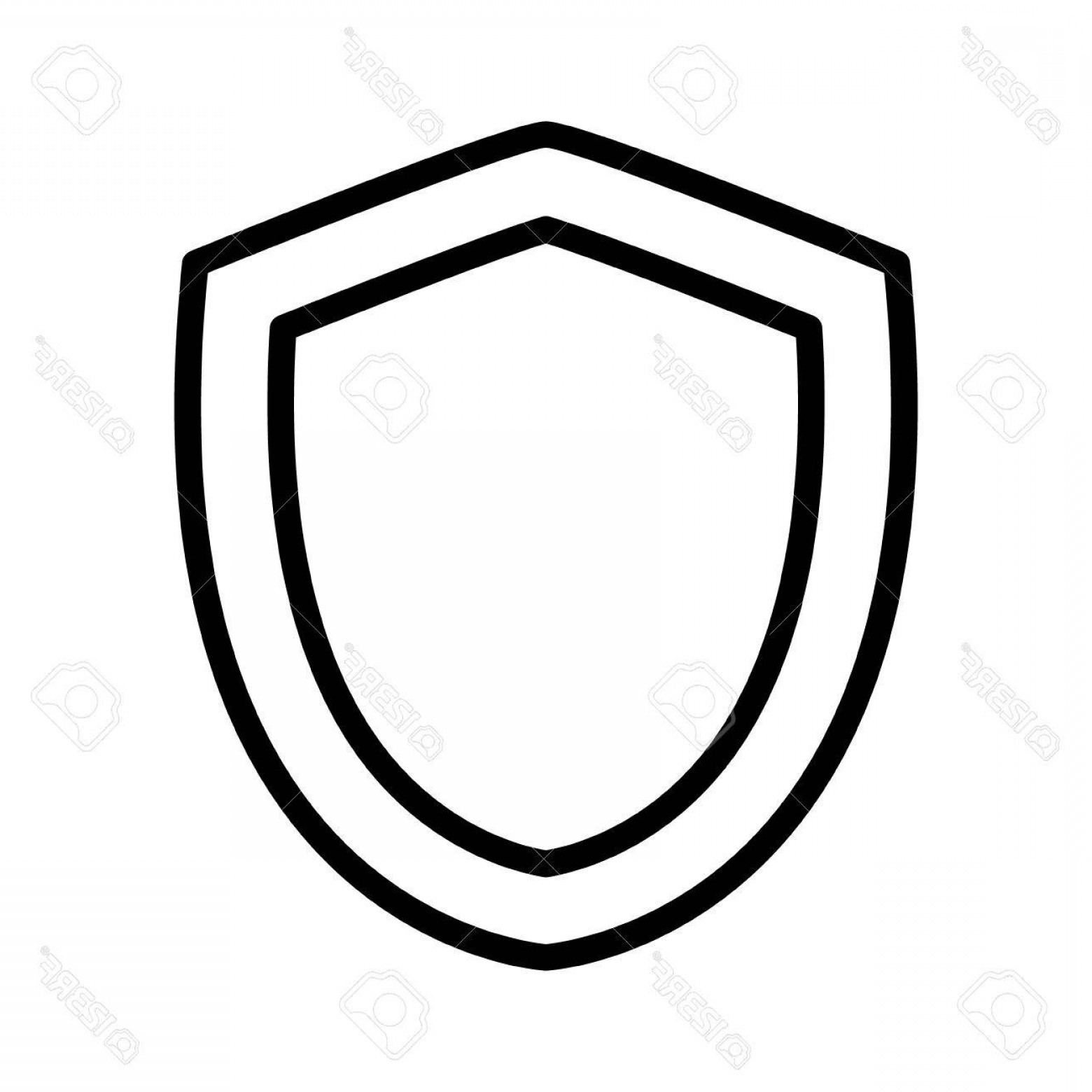 1560x1560 Photostock Vector Medieval Shield Of Protection Line Art Icon