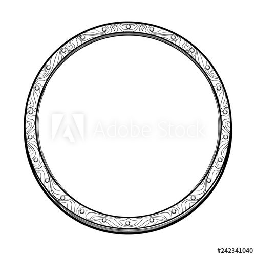 500x500 Early Medieval Circular Shield Front View Element For Design