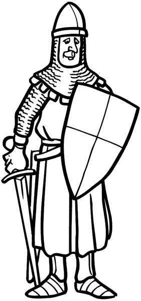 Medieval Soldier Drawing | Free download on ClipArtMag