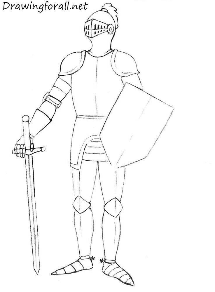 737x1000 Huge Collection Of 'medieval Soldier Drawing' Download More Than