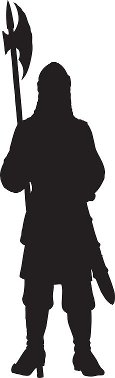 230x753 Medieval Warrior With A Vector Drawing Premium Clipart