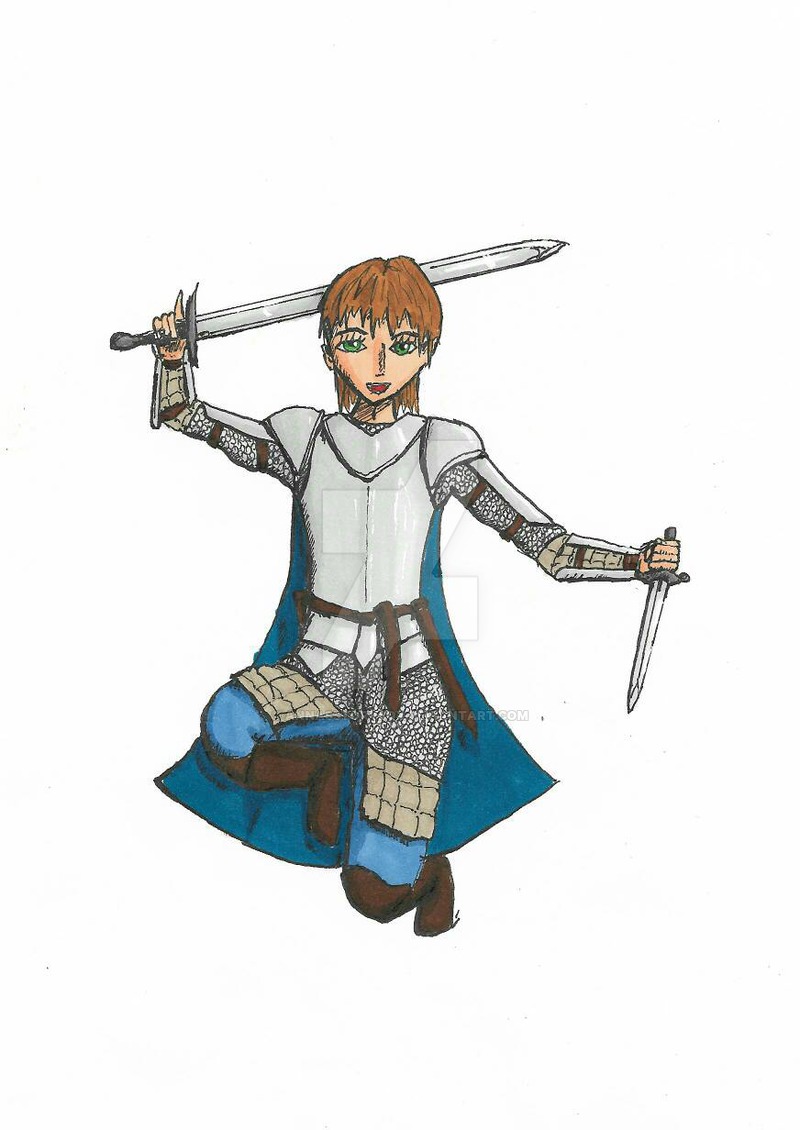 800x1130 Mittelalterliche Kaempferin Medieval Warrior