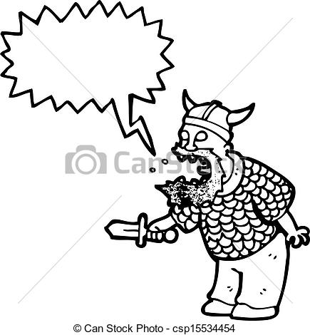 435x470 Cartoon Shouting Medieval Warrior
