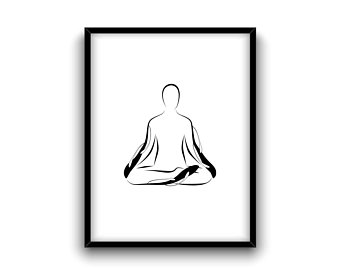 340x270 Yoga Pose Poster Etsy