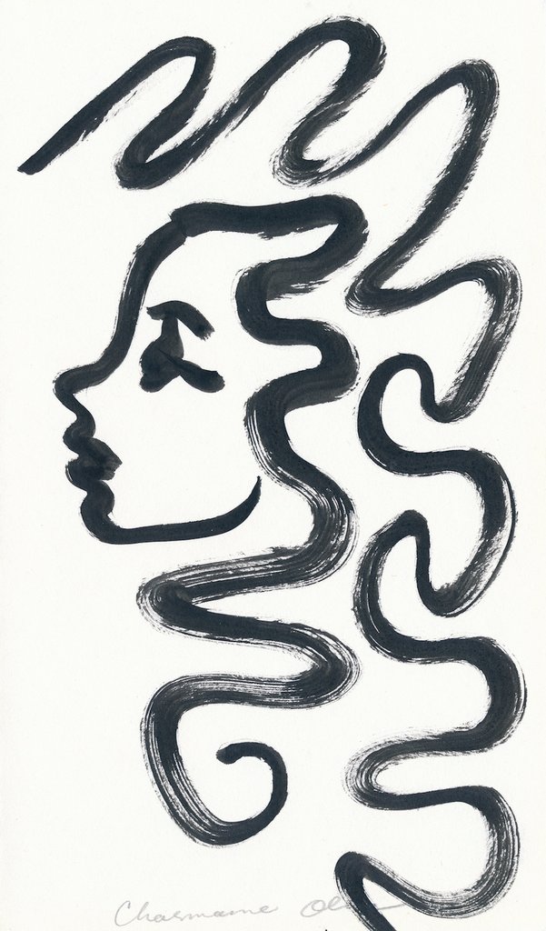 601x1024 Medusa Original Drawing Charmaine Olivia