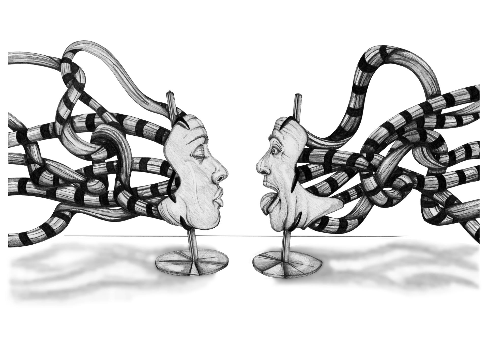 1920x1358 Medusa Faces Drawing