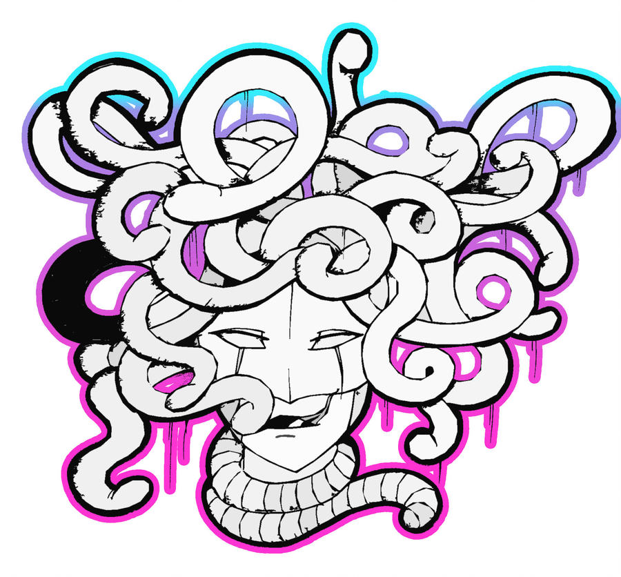 900x836 Medusa Drawing