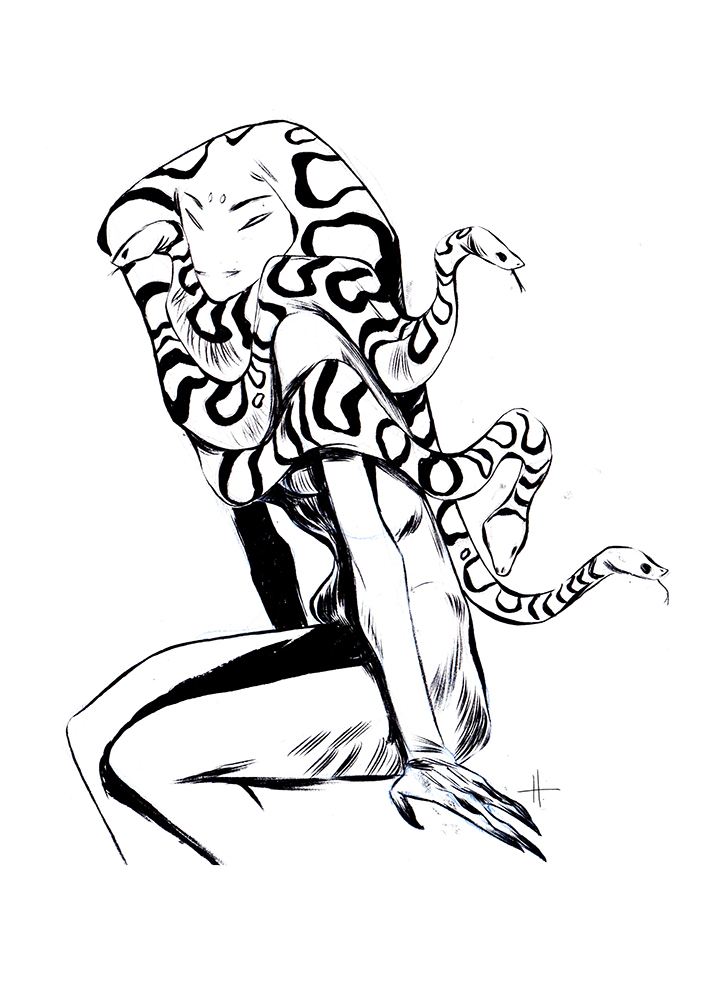 715x1000 Medusa Drawing Instagram For Free Download