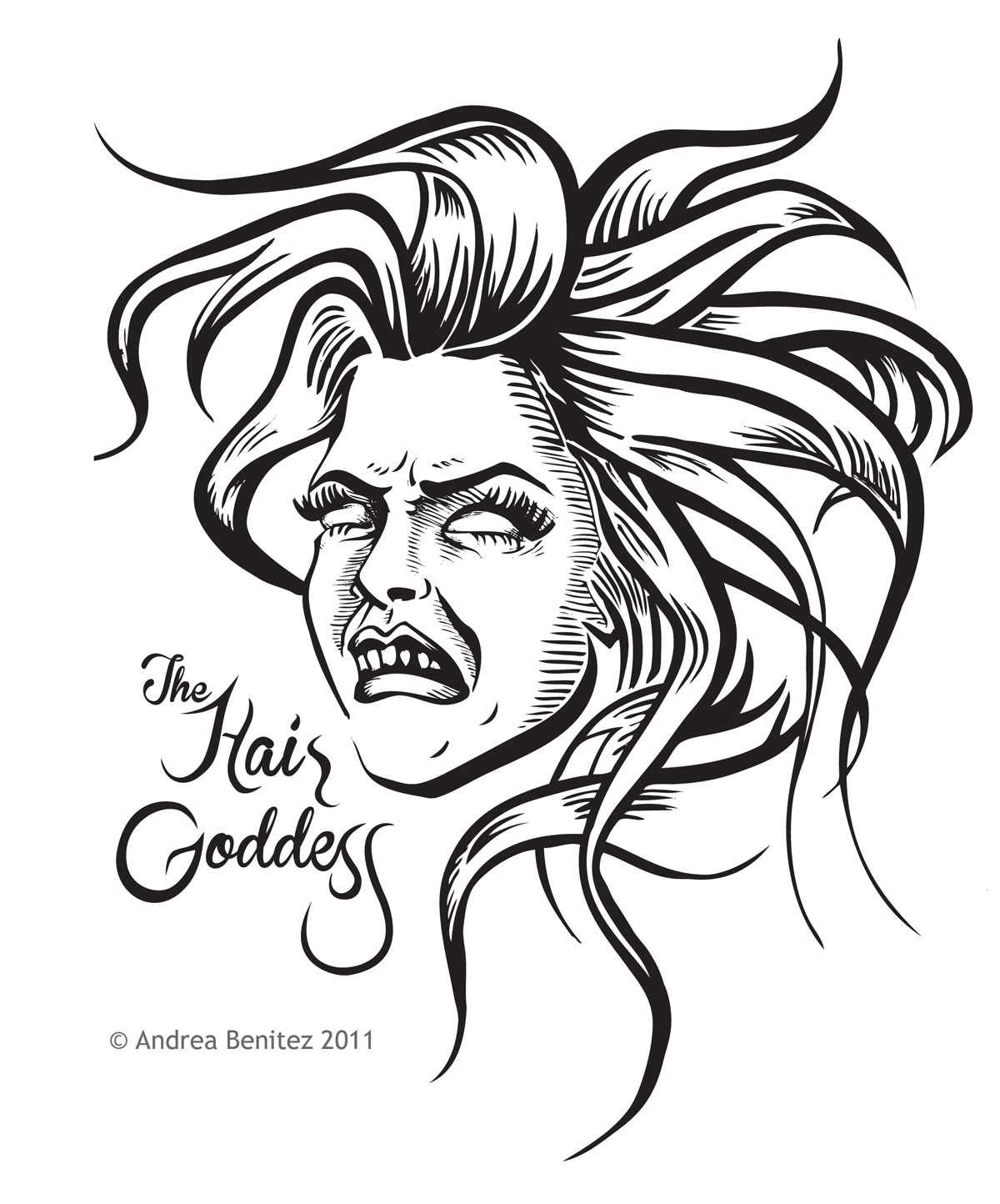 1200x1444 Hair Goddess Shirt Design