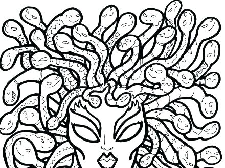 440x330 Creepy Medusa Coloring