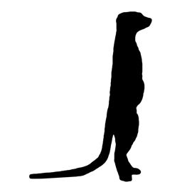 270x270 meerkat silhouette stencil silhouette