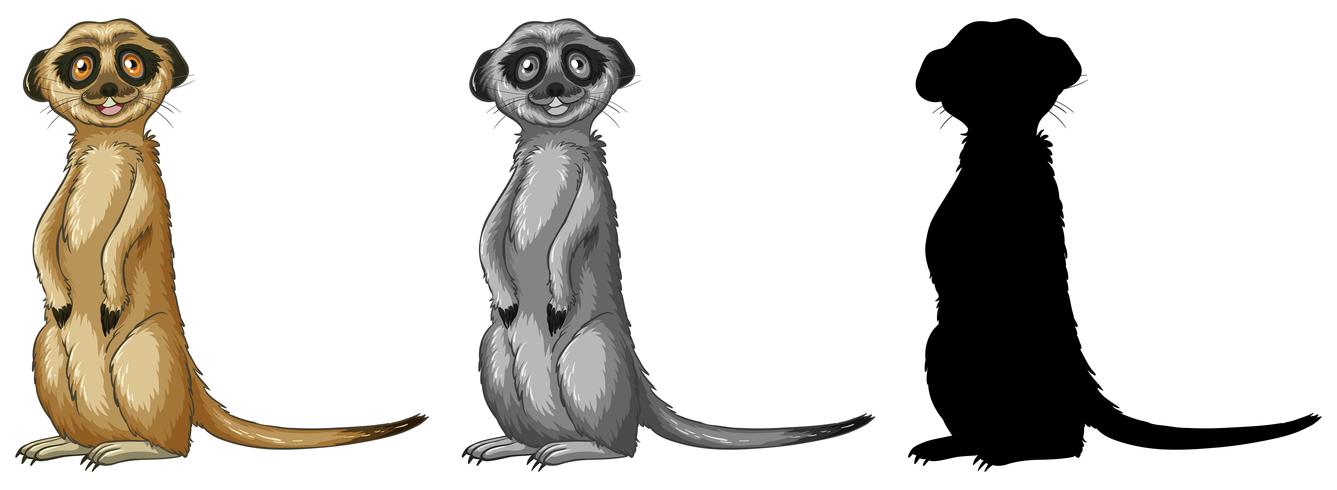 1337x490 set of meerkat cartoon character