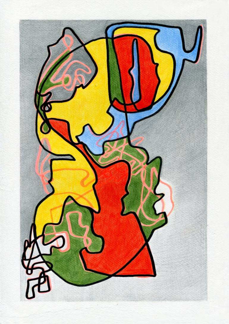 770x1089 Saatchi Art Meeting Drawing