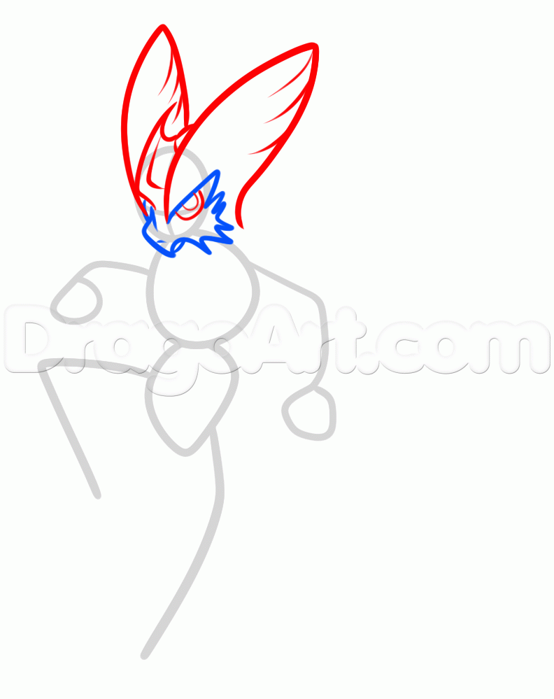 792x999 Draw Mega Blaziken, Step