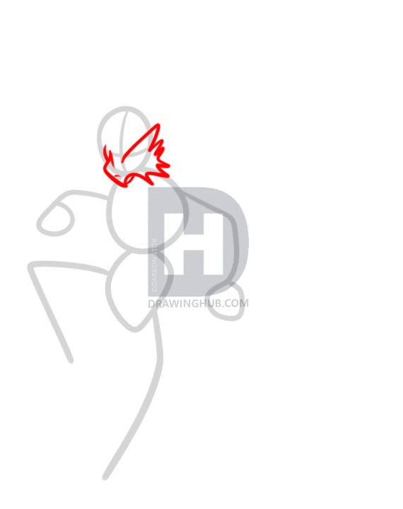 570x720 How To Draw Mega Blaziken, Step