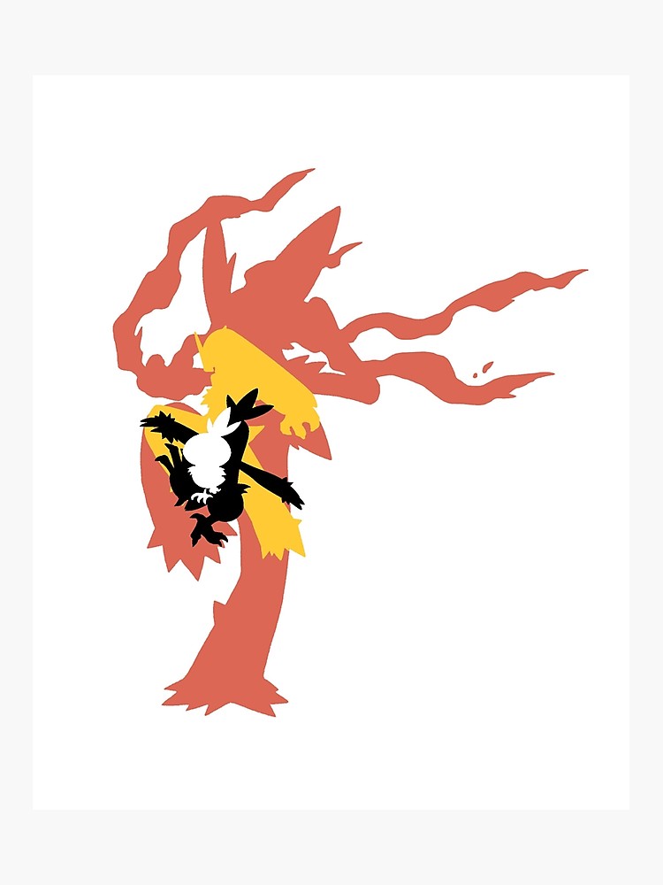 750x1000 Mega Blaziken Evolution Line Photographic Print