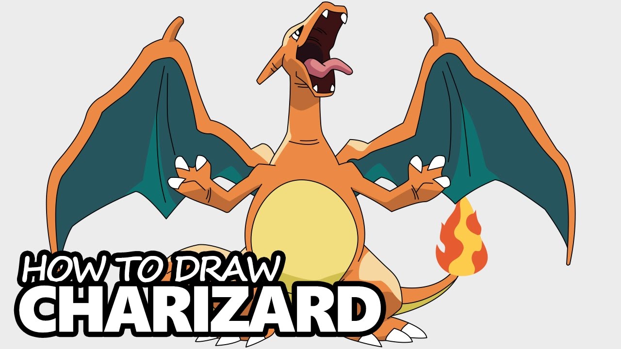 1280x720 How To Draw Charizard Step