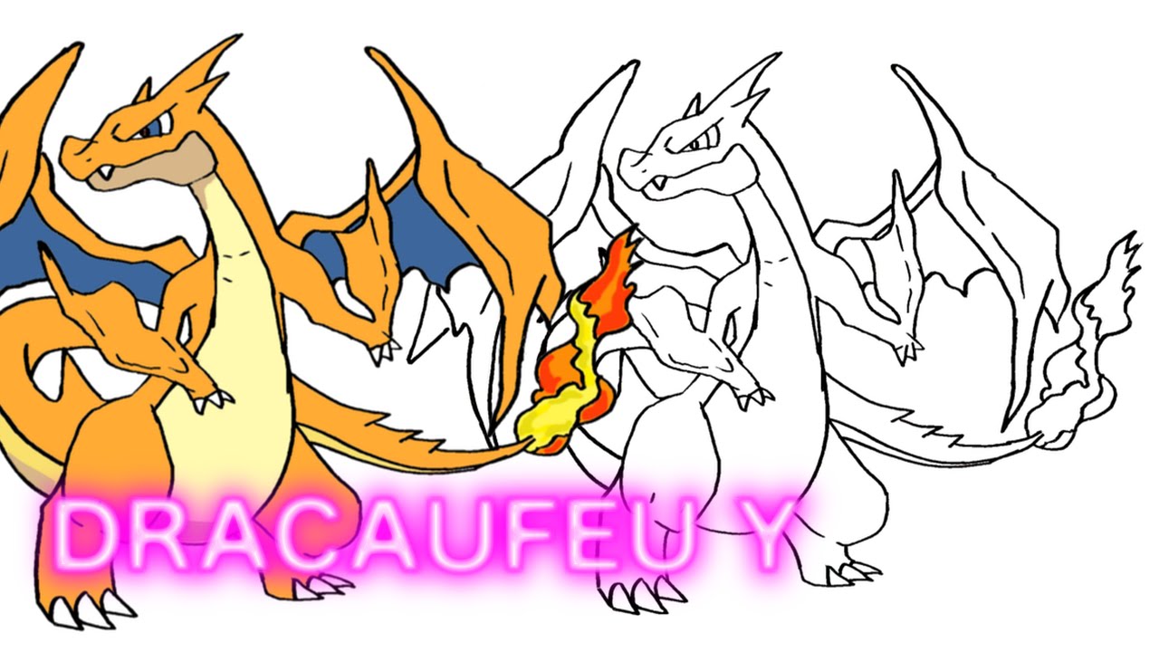 1280x720 Comment Dessiner Mega Dracaufeu Y