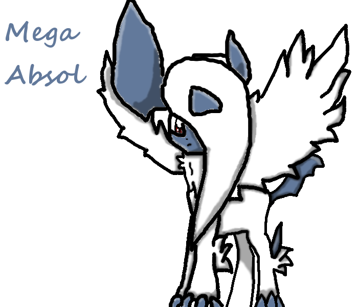 700x600 Mega Absol Drawing