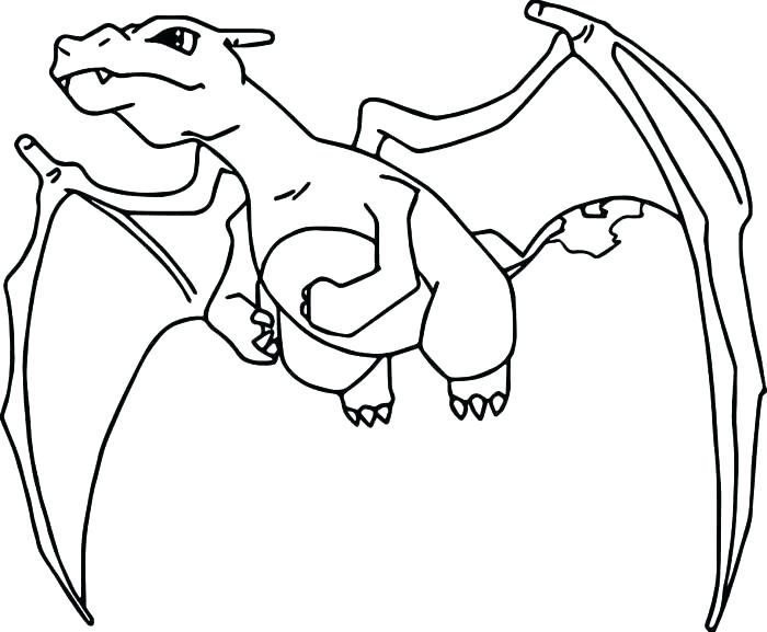 700x577 Mega Charizard X Coloring