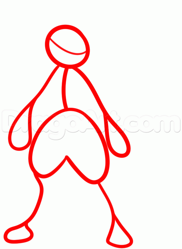 621x846 How To Draw Mega Lucario, Step