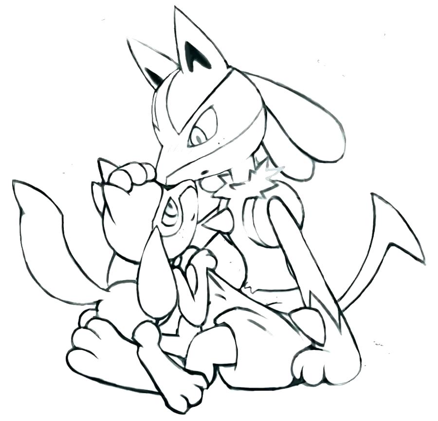900x866 Pokemon Coloring Pages Lucario