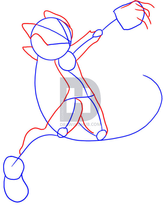 560x720 How To Draw Mega Man Zero, Step