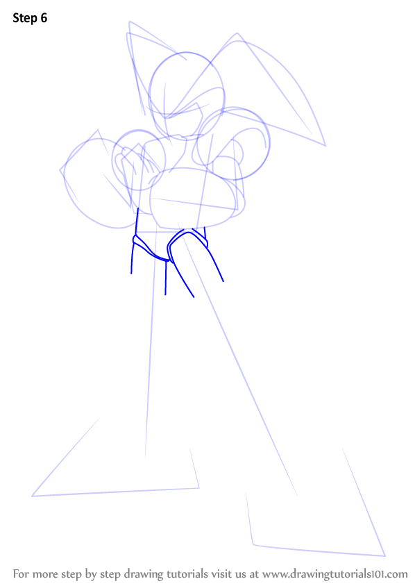 598x844 Learn How To Draw Bass From Mega Man