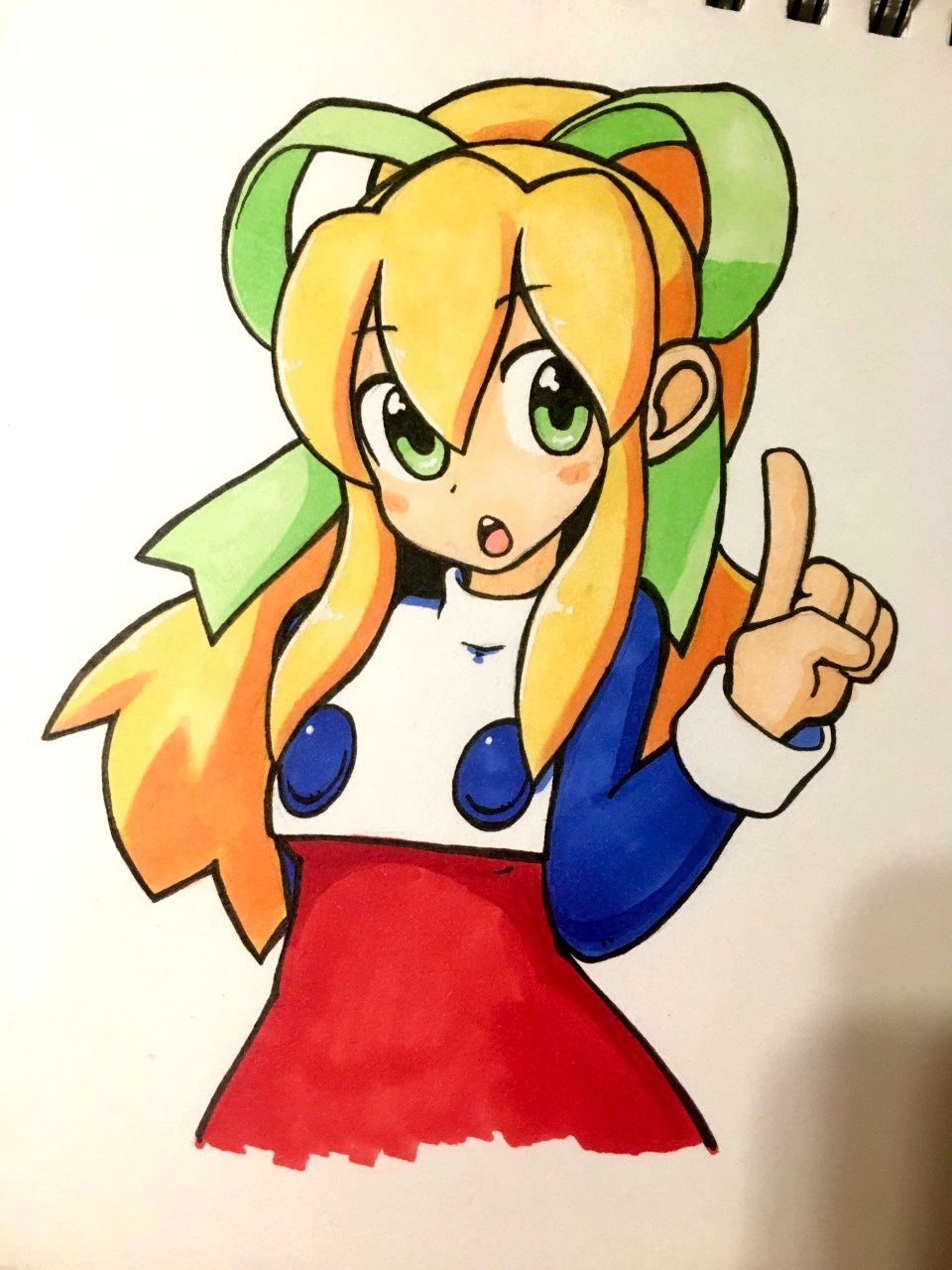960x1280 roll from mega man redo of the last drawing thought the last