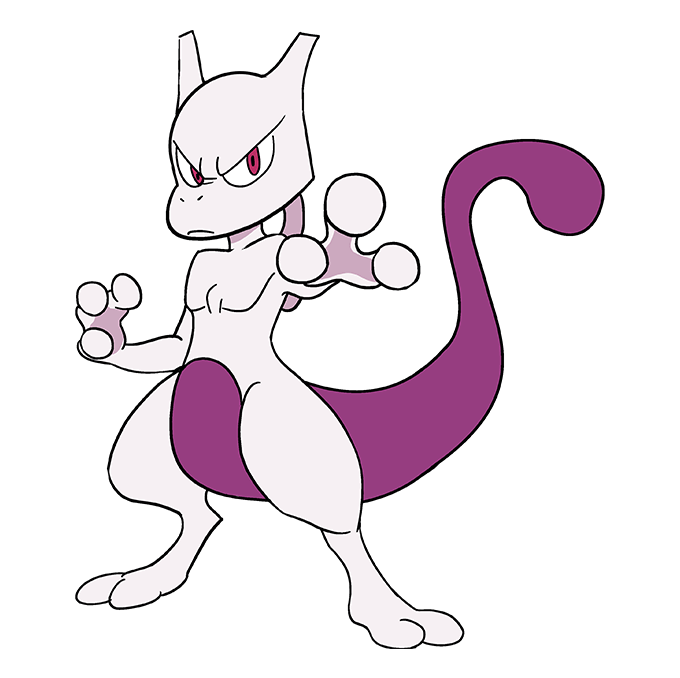 680x678 How To Draw Mewtwo From Really Easy Drawing Tutorial