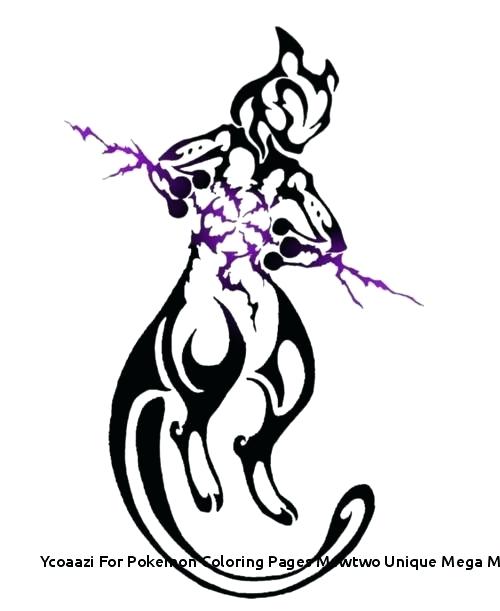500x611 pokemon coloring pages mewtwo mew drawings ex mega auchmar